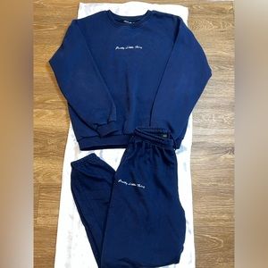PLT NAVY SWEATSUIT SIZE SMALL